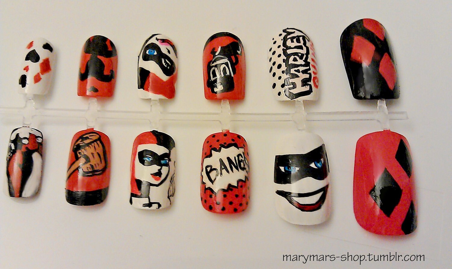 harley quinn nails
