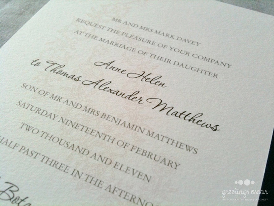 DIY Printable Elegant Wedding Invitation with RSVP Card Pompon