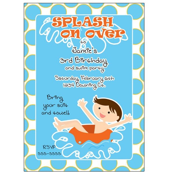 Boy Splash Party