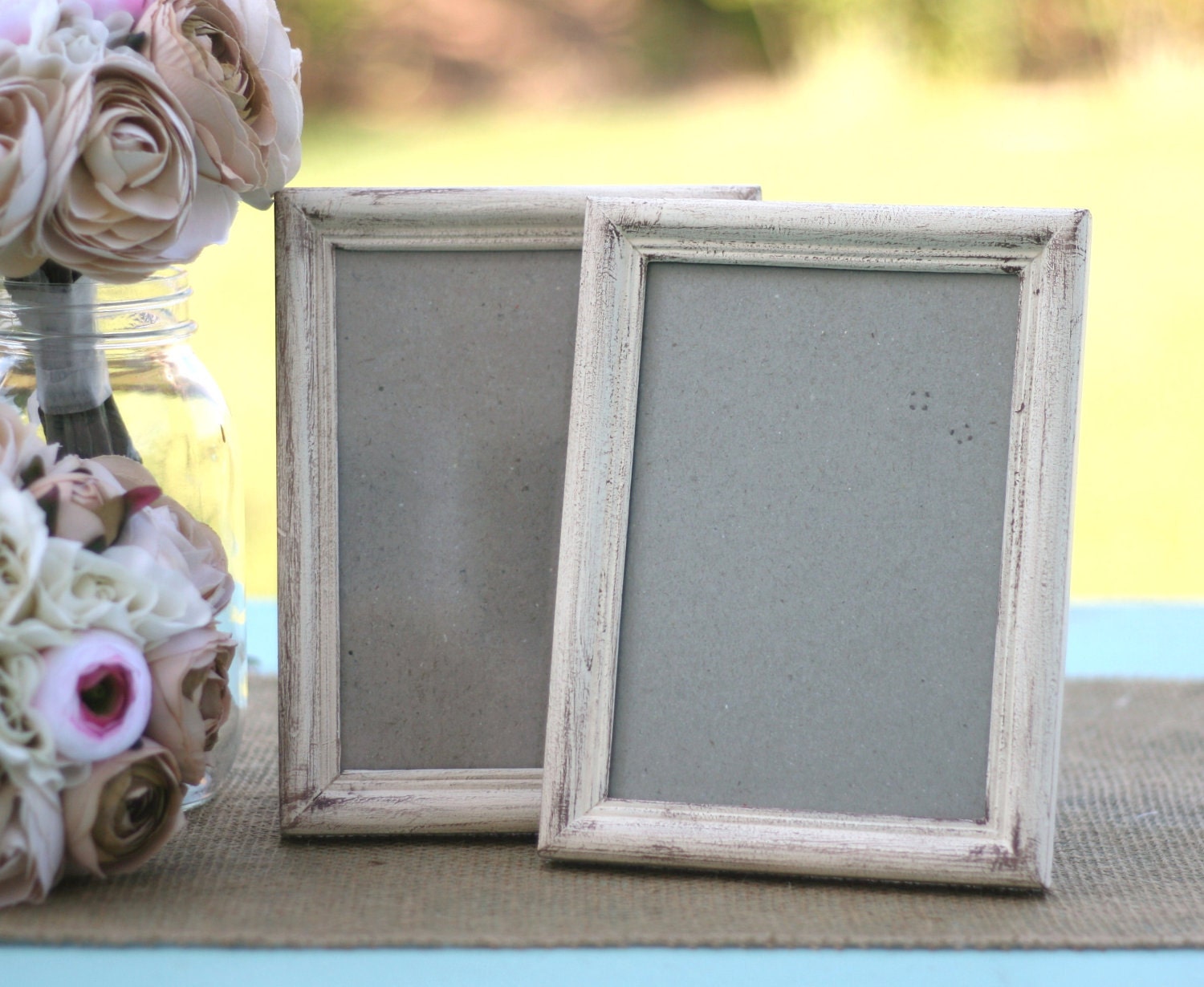 Shabby Chic Wedding Frames 5x7