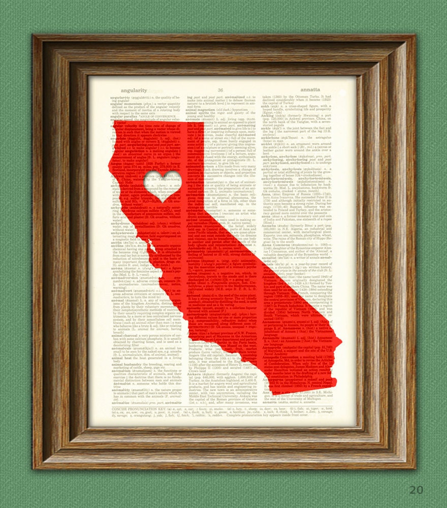 California+state+map+printable