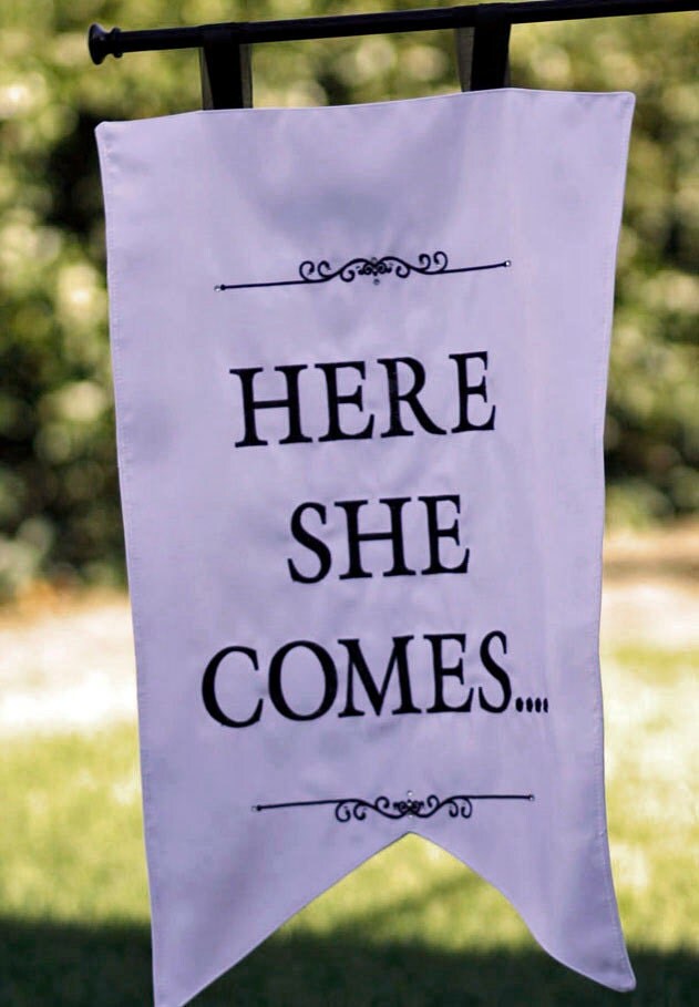 wedding banner wording 