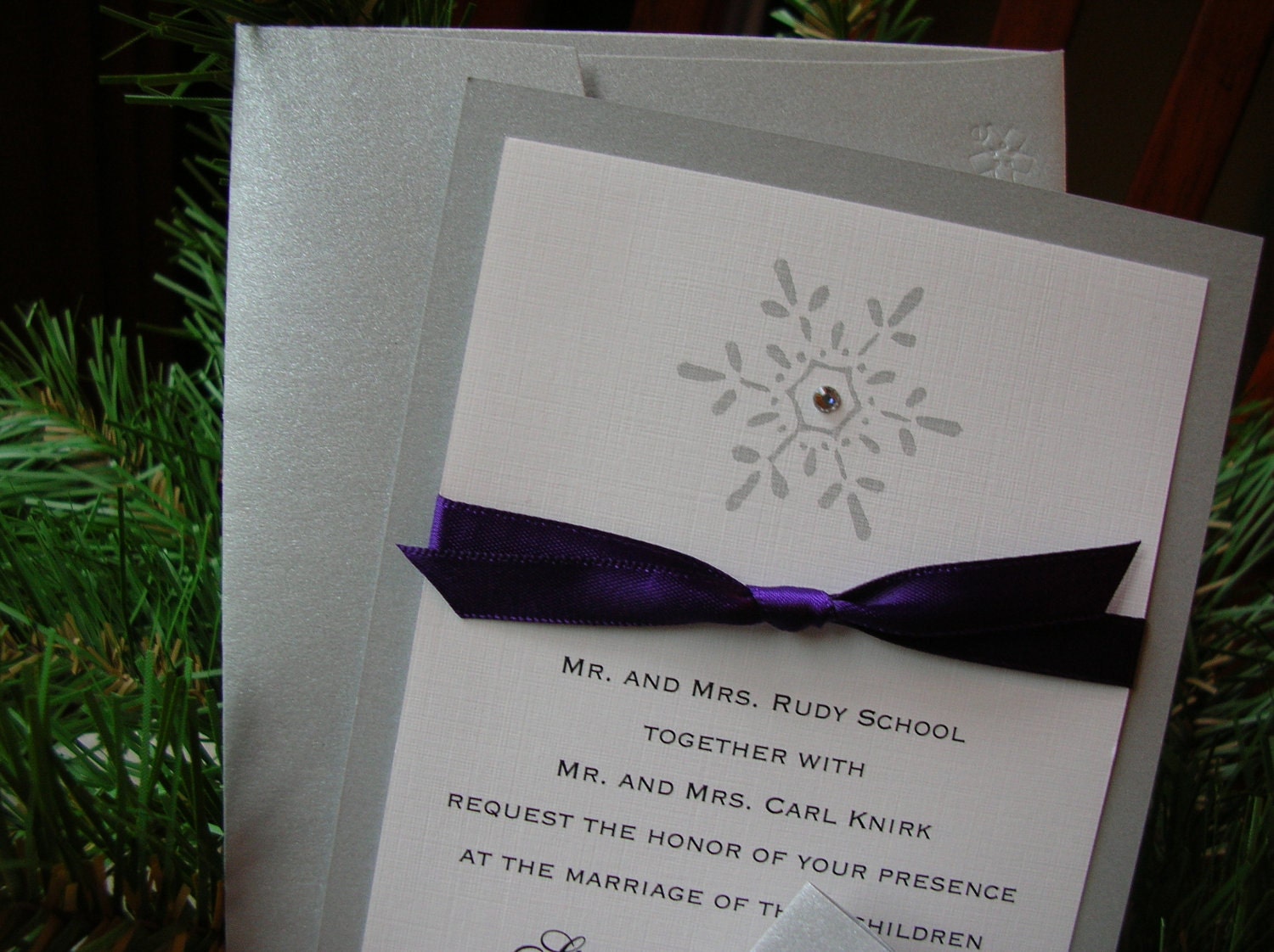 Winter Wedding Invitation