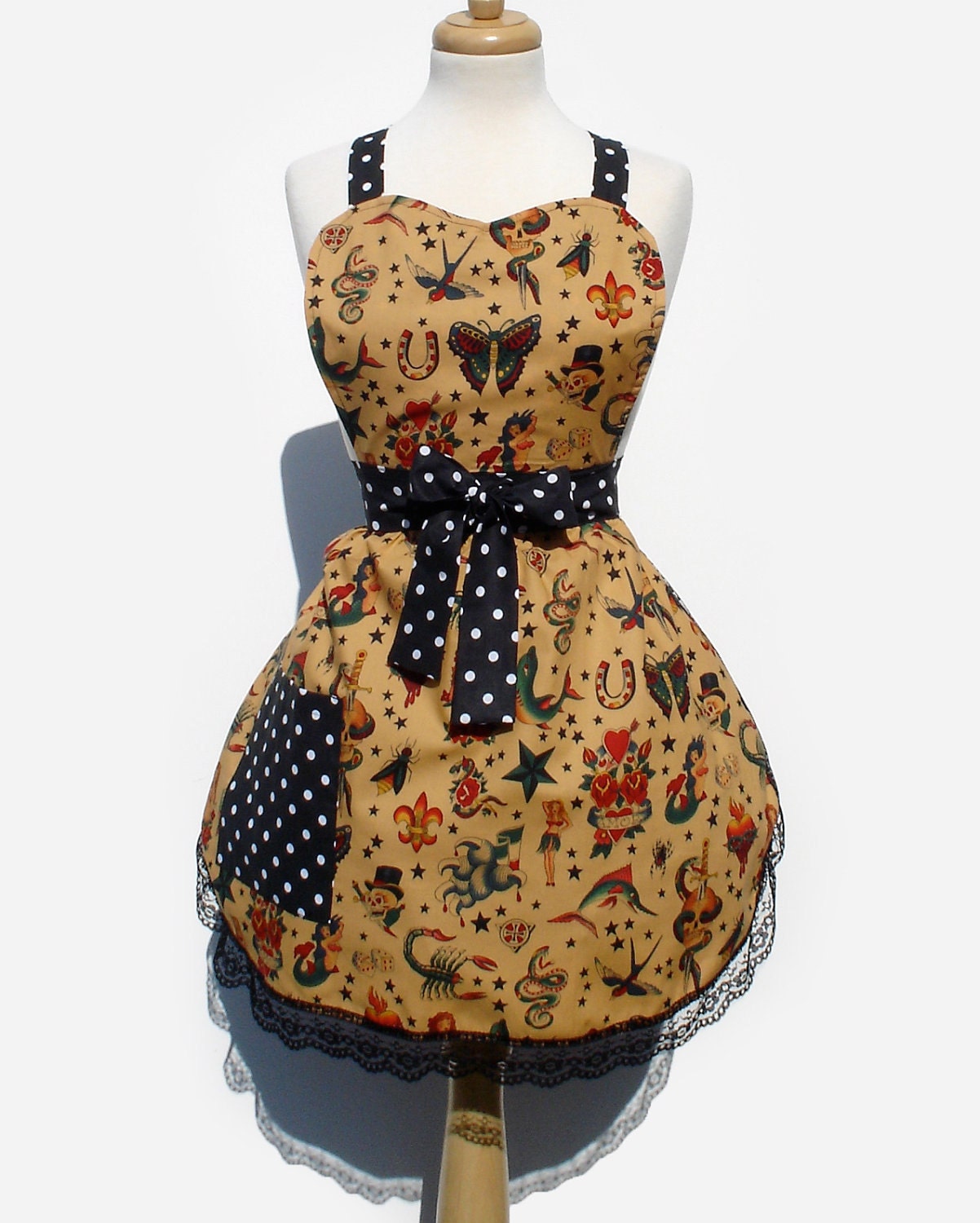 Vintage Tattoo Apron Deluxe