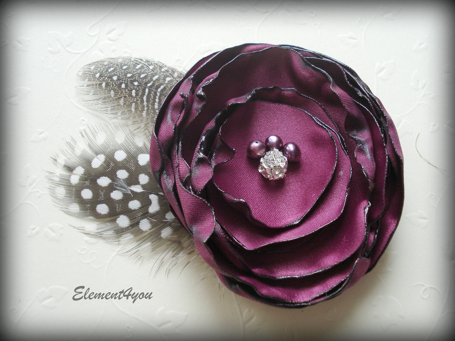 plum and silver wedding