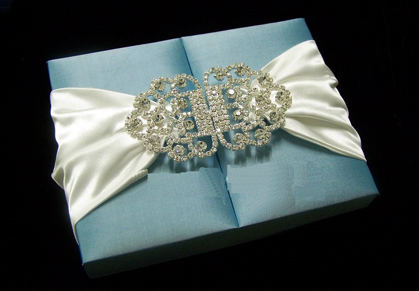 Custom Silk Box Wedding Invitations Any Color Combo From CarloCards