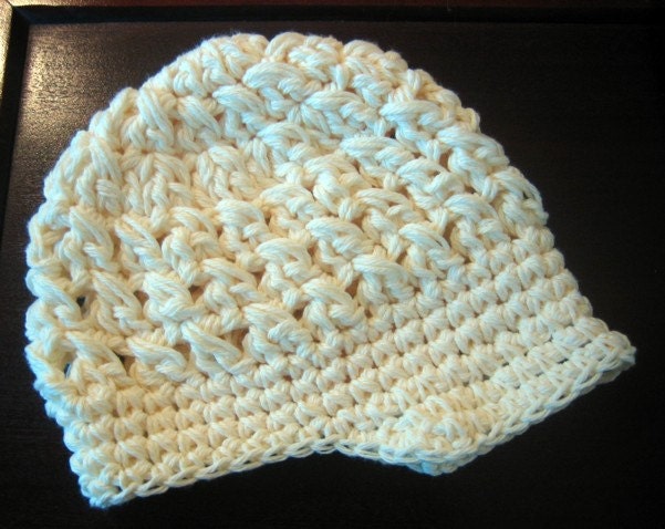 Free Crochet Visor Beanie Pattern