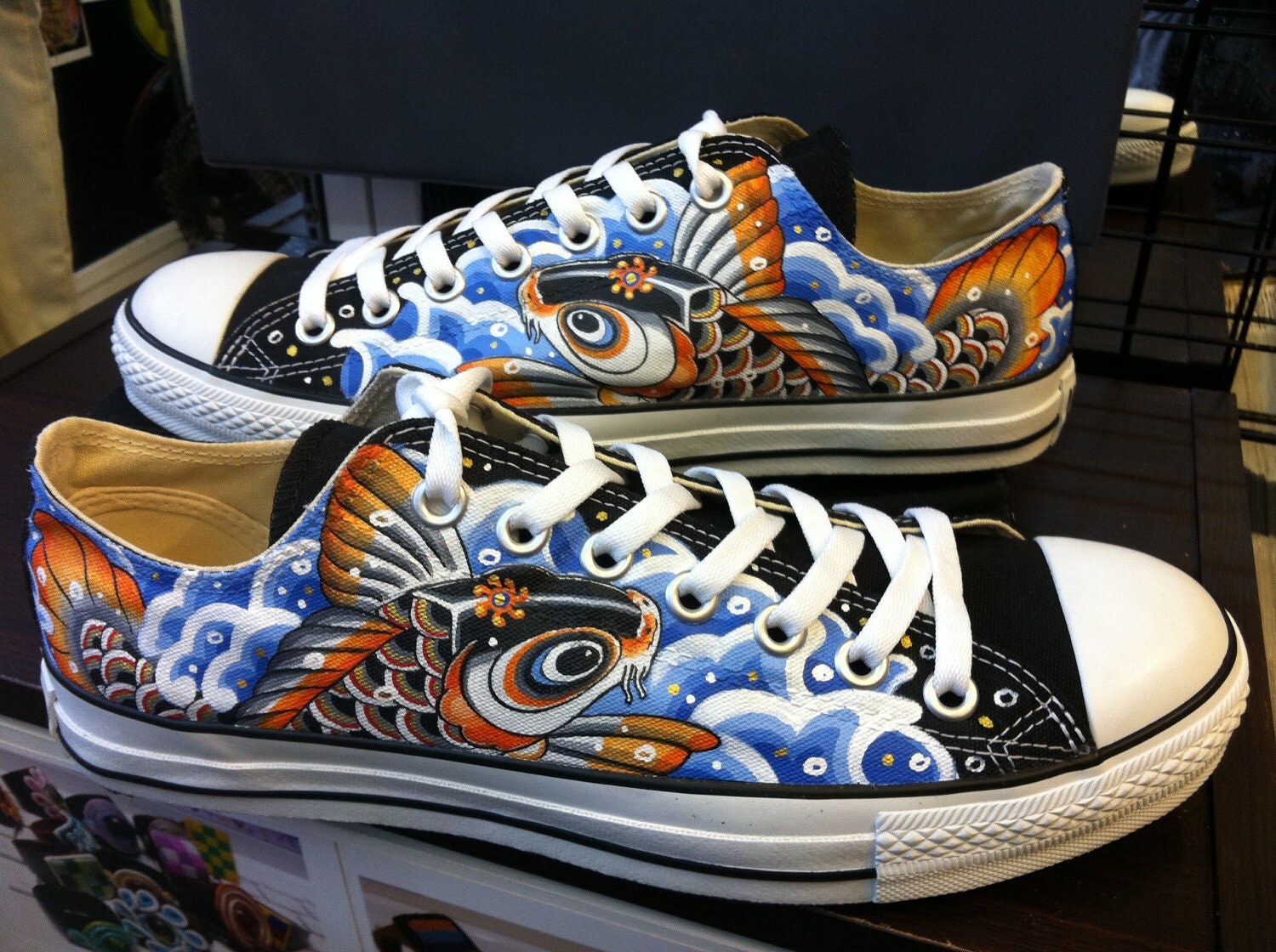 Black Koi fish Black