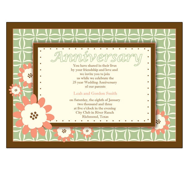 Green Background and Peach Flower Detail