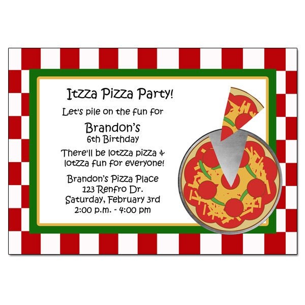 Itzza Pizza Party
