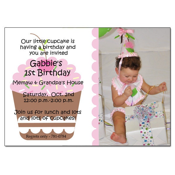 Cupcake Photo Card