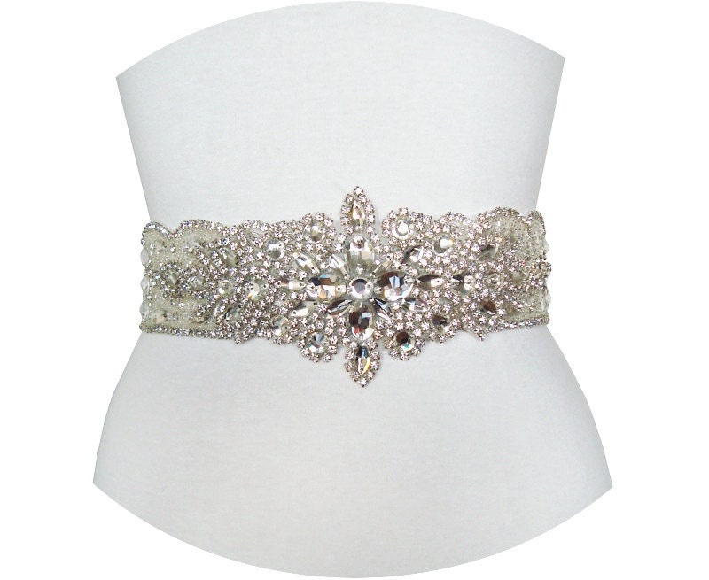 STARLA II Breathtaking Luxe Bridal Couture Crystals Rhinestones Sash Belts