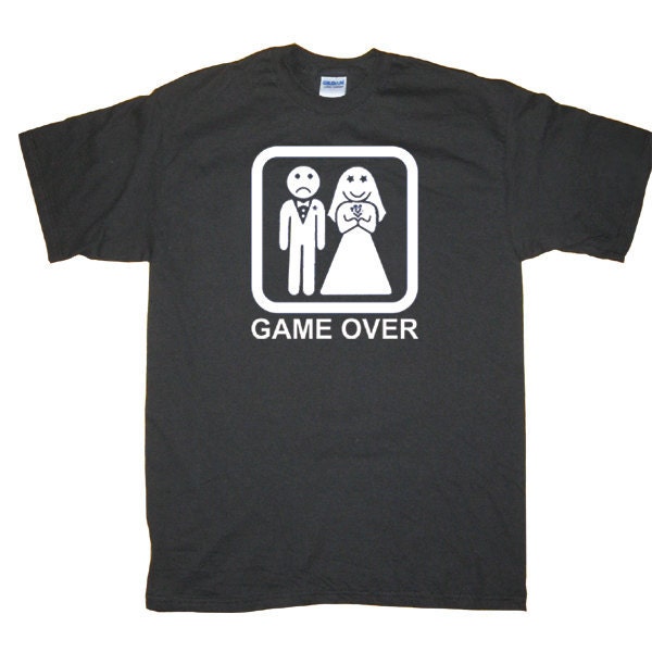 Game Over Wedding Bachelor Party Funny Cool TShirt More colors S M L XL 2X 