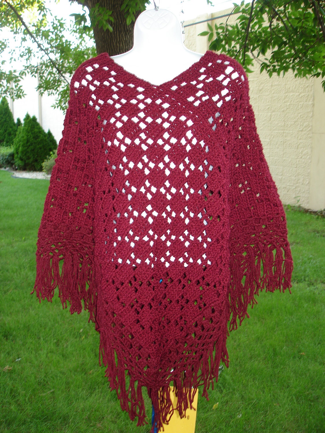 Free vintage crochet poncho patterns