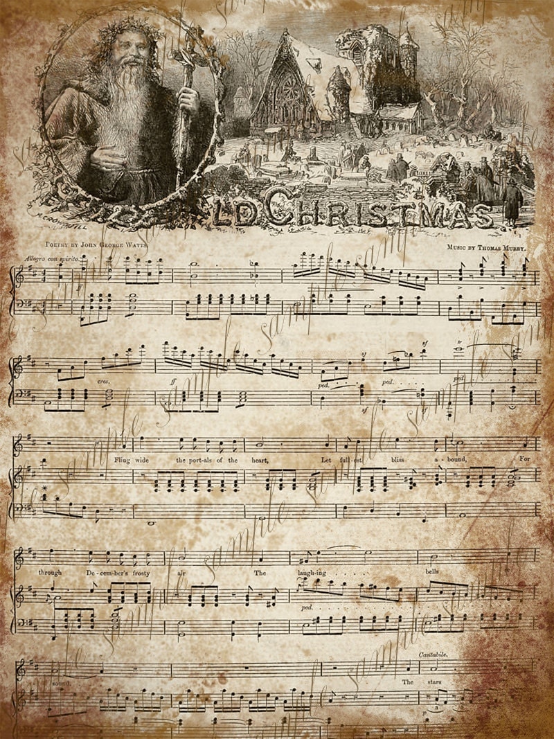 Vintage Christmas Sheet Music