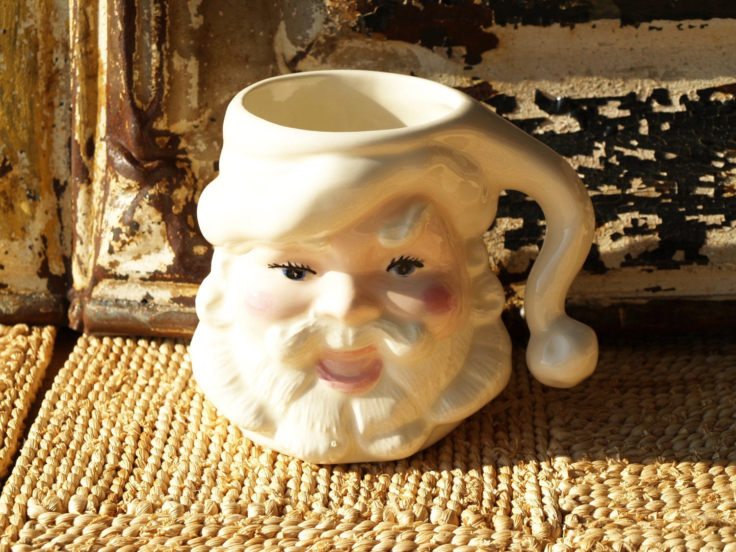 Awesome Vintage Santa Vintage Santa Claus Christmas Milk And Cookies Mug Antique Santa Mug Christmas Decor Santa Mugs Vintage Santas Vintage Santa Claus