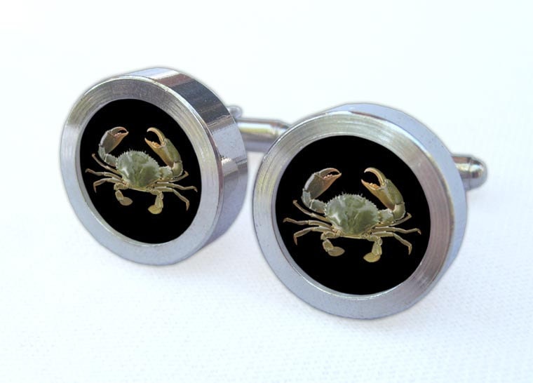 Crab Cufflinks Animal Design Gift for wedding groomsmen and university 