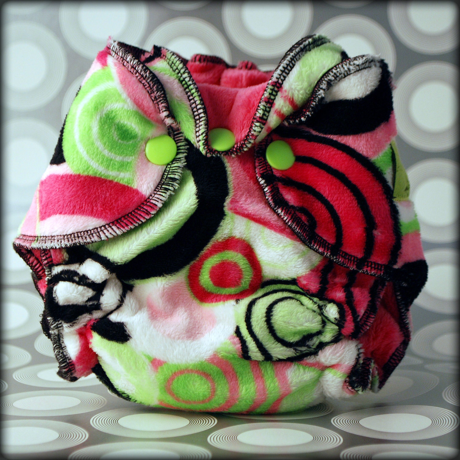 Newborn Fitted-Lime Dot