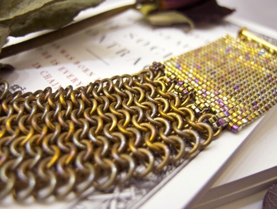 JeannieRichard WOMAN Gold Chainmaille Cuff