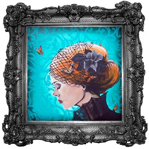 Lily black giclee print edition