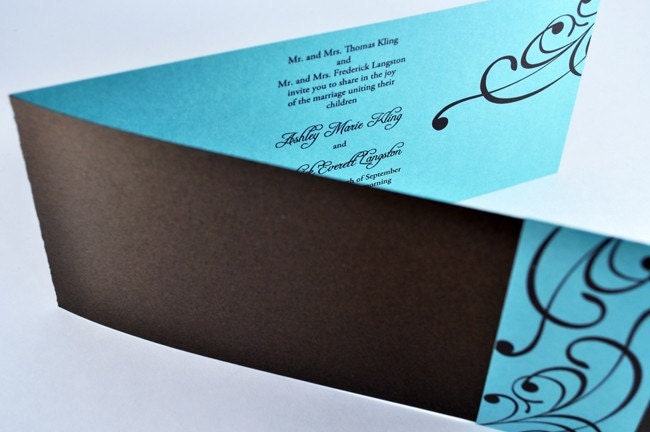 Gorgeous Tiffany Blue Wedding Invitations for a Formal Spring or Summer 