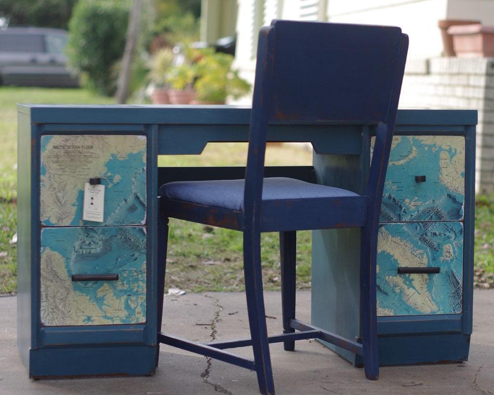 Create Desk top ideas, Unique desks, Painted desk