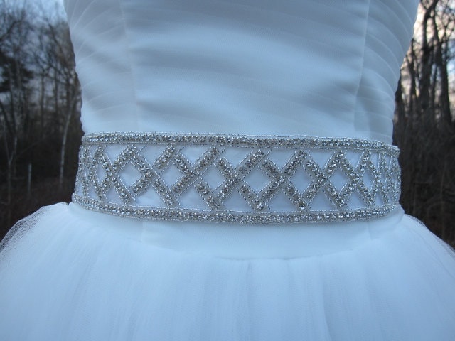Beaded bridal belts crystal bridal sash bridal belt sash ribbon