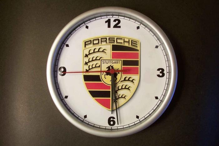 Porsche Emblem Personalized Wall Clock NEW