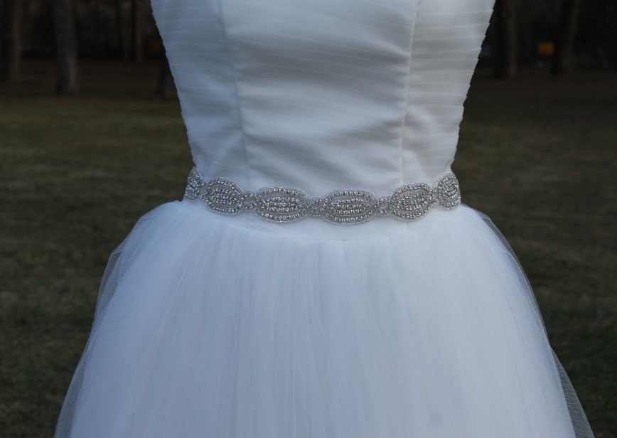 Bridal belt sash ribbon bridal sash rhinestone bridal belts 