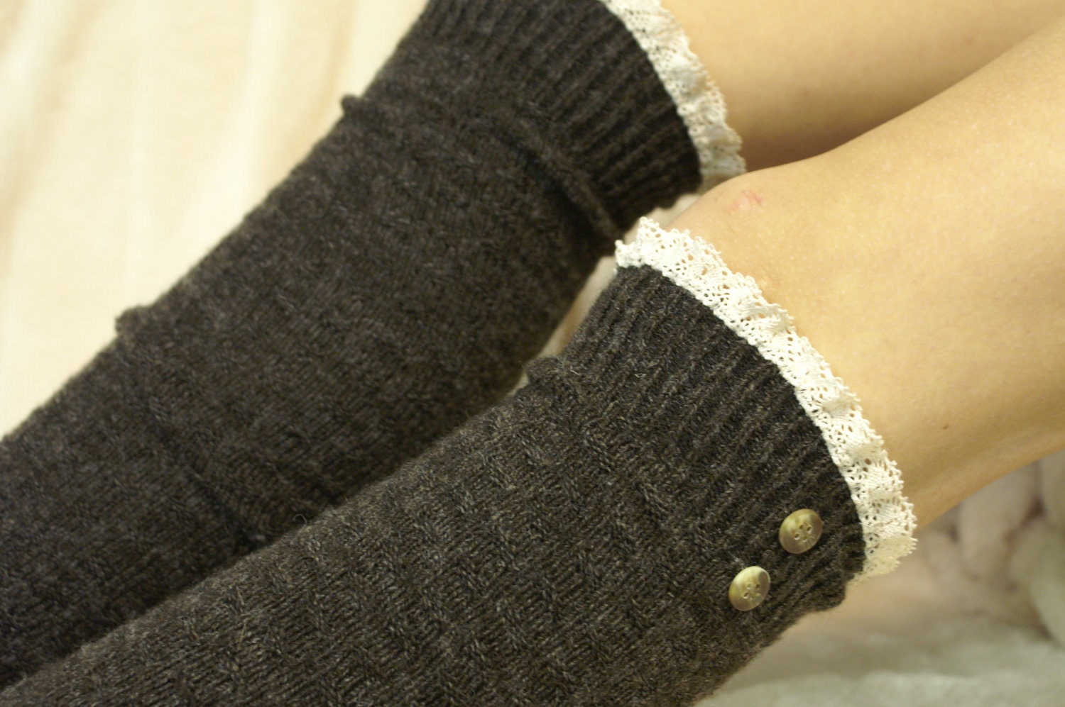 cute boot socks with lace