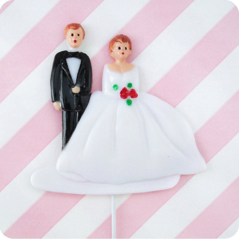 12 Vintage Bride and Groom Cupcake Toppers Wedding Cake Picks