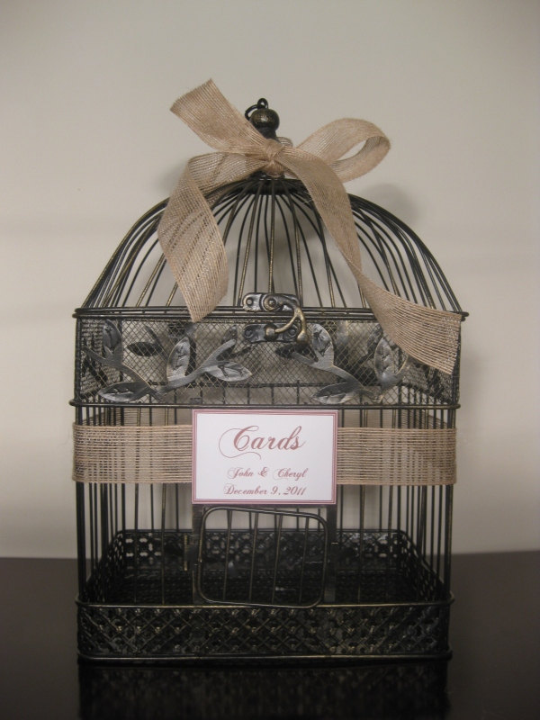 Wedding Card Box Bird Cage card Holder Wedding Card Holder Birdcage 