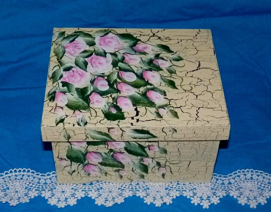 Decorative Wedding Box Roses Wedding Keepsake Box Wedding Gift Card Box 