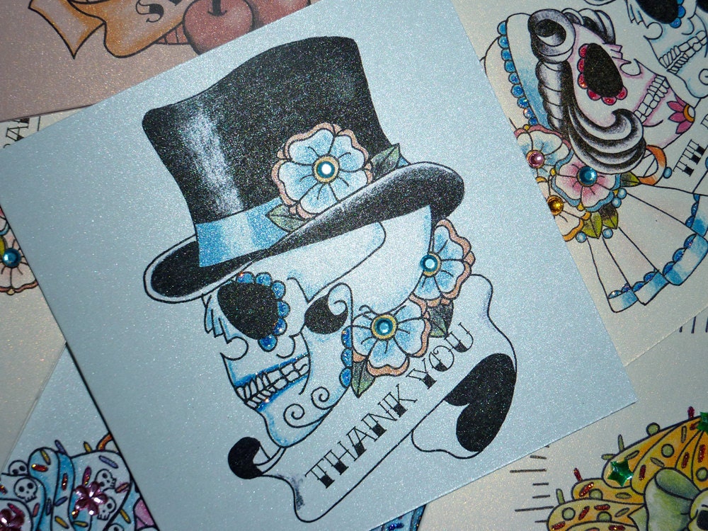 Tattoo style Groom or Best man sugar skull illustration with the words