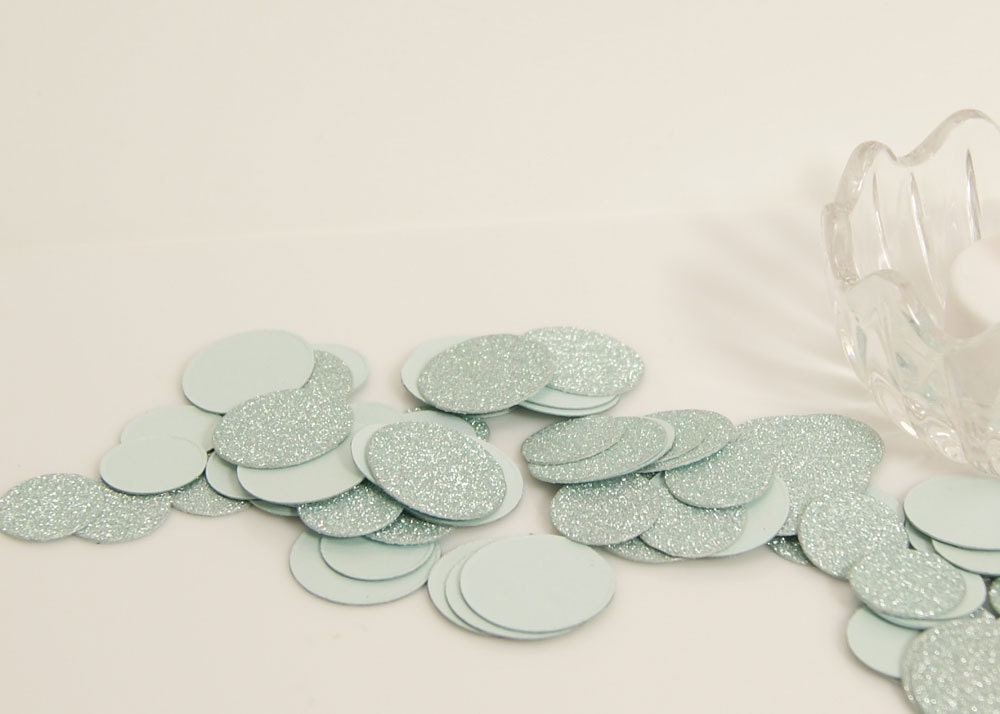  Oversized Light Blue Confetti Decorations for your Wedding Reception or 