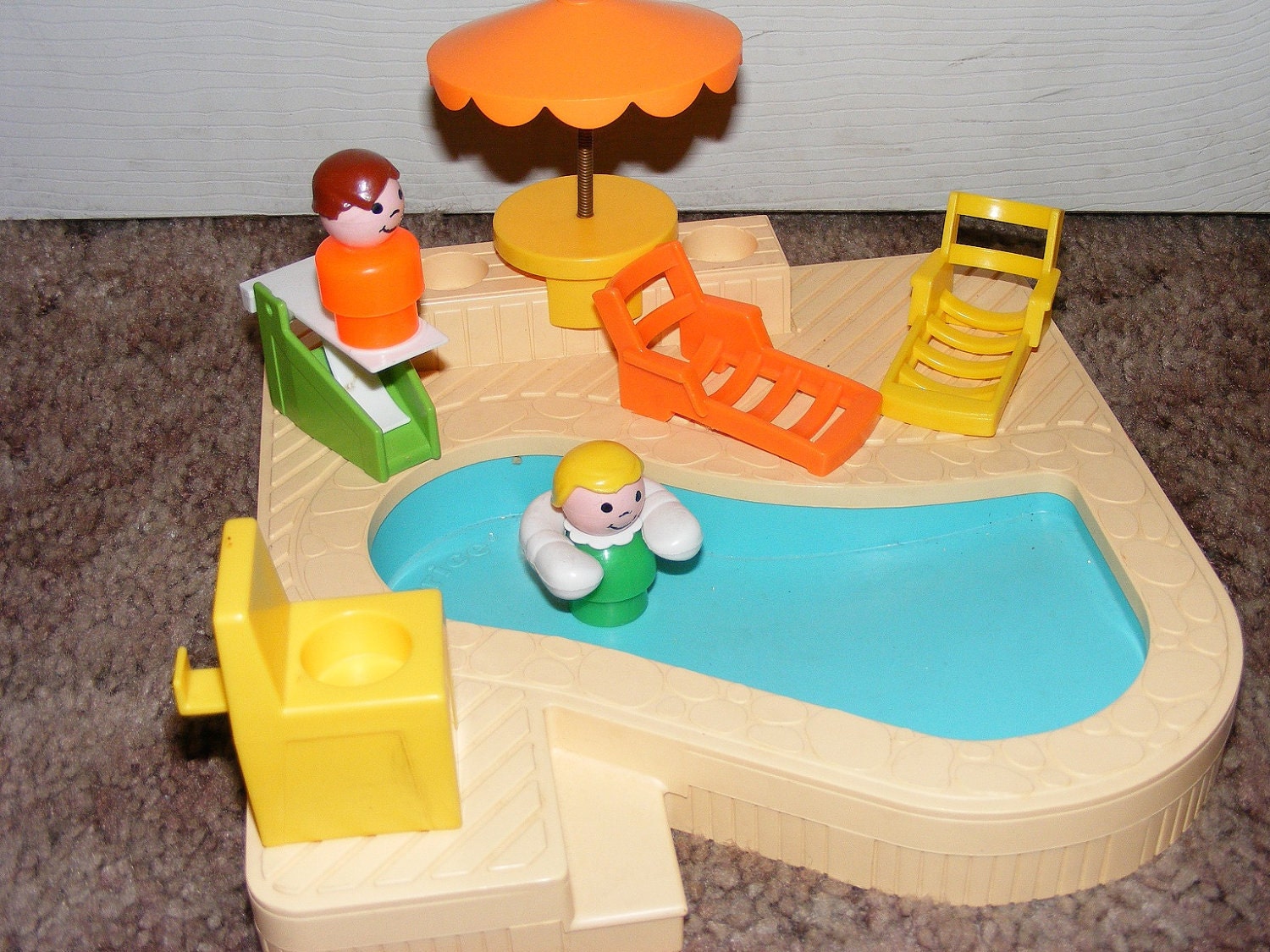 .swimming pool Toys for boys, Little people, Retro toys