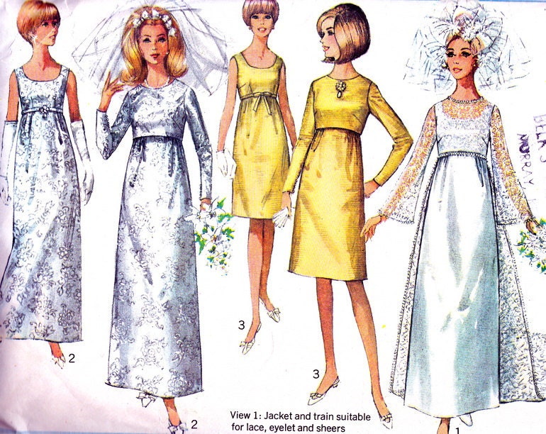 1960s wedding dress ball gown