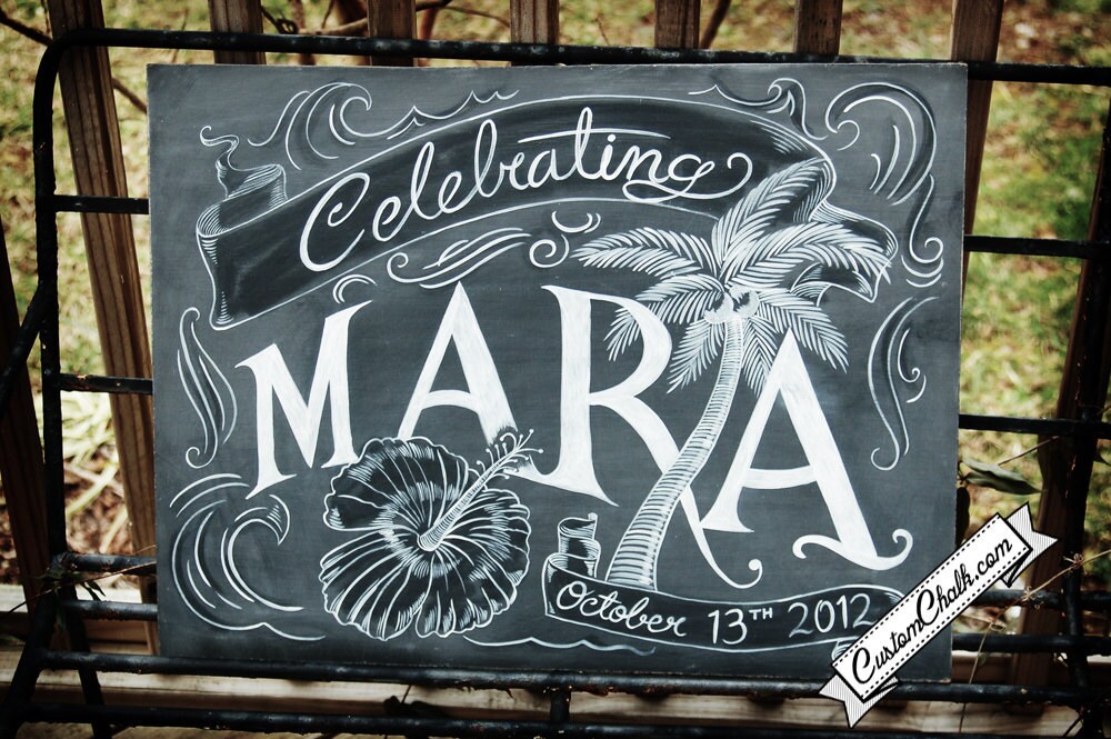 Custom Design Chalkboard Art Sign Wedding Sign Art Birthday Event 
