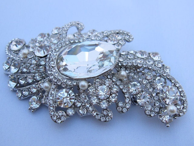 Wedding brooch pinbridal accessoriesbridal brooch pincrystal pearl brooch 