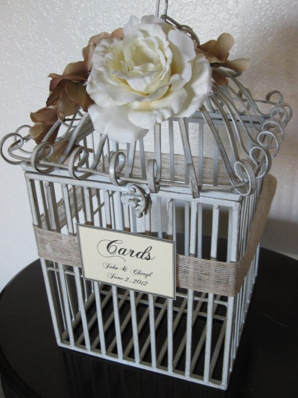 Cage Wedding Card Holder