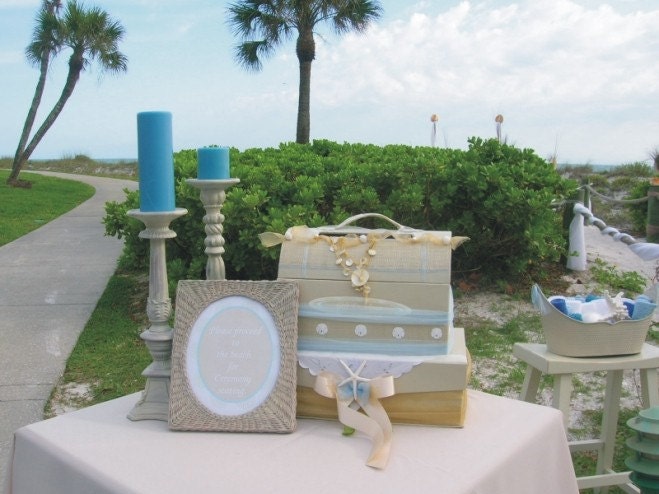 Handmade Beach Wedding Gift Card Box on Etsy From iDoArtsyWeddings