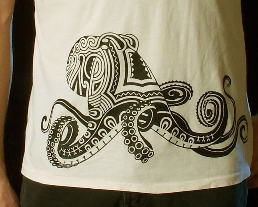 Sale Tattoo Octopus Tshirt on