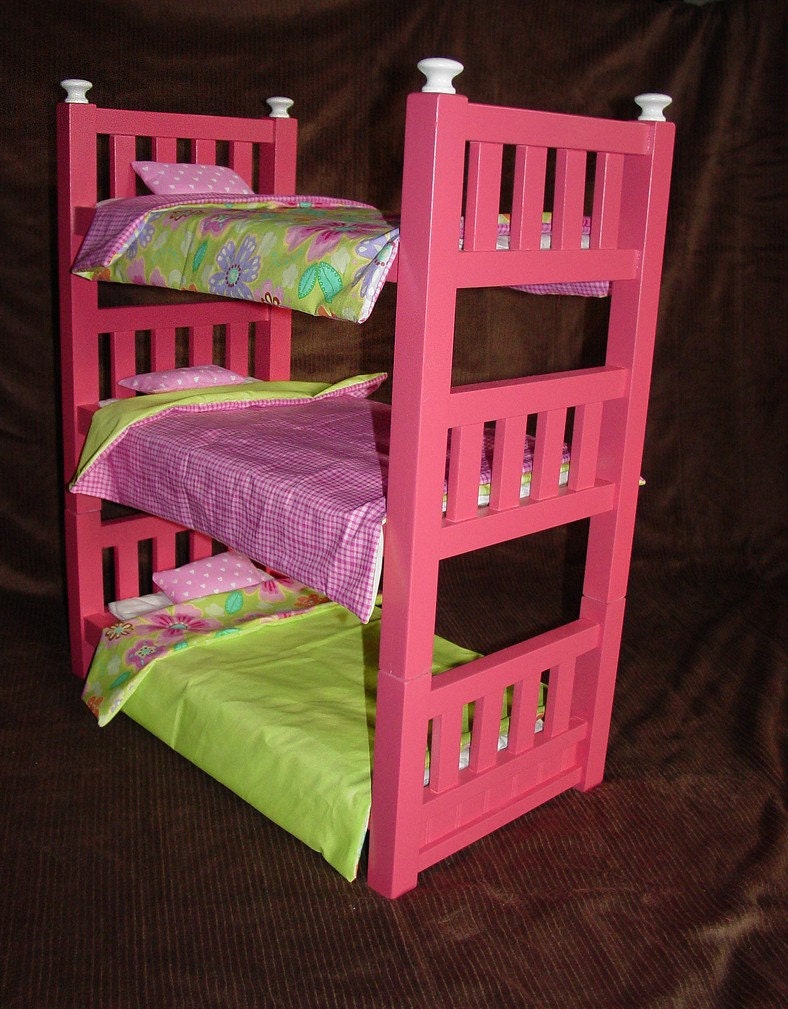 18 Inch Doll Triple Bunk Bed