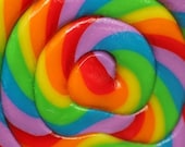 Sugar Swirl - Fine-Art Rainbow Lollipop Candy Print - 8x8