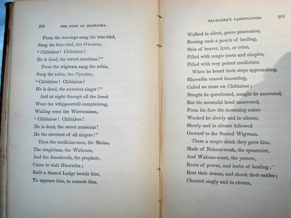 1855 first edition Song of Hiawatha