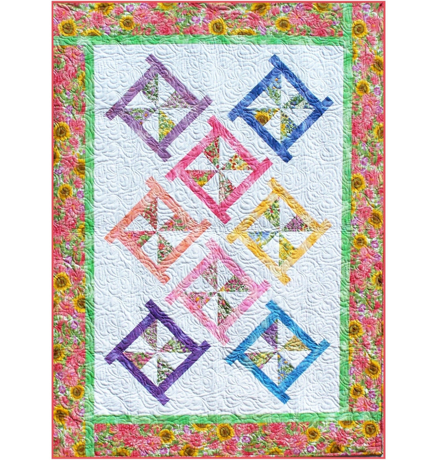 Pinwheel Quilt Pattern Free | Patterns Gallery