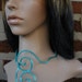Unique and Cool Light Green Twirled Wire Choker