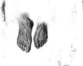 The washing of the feet - drawing, limited edition