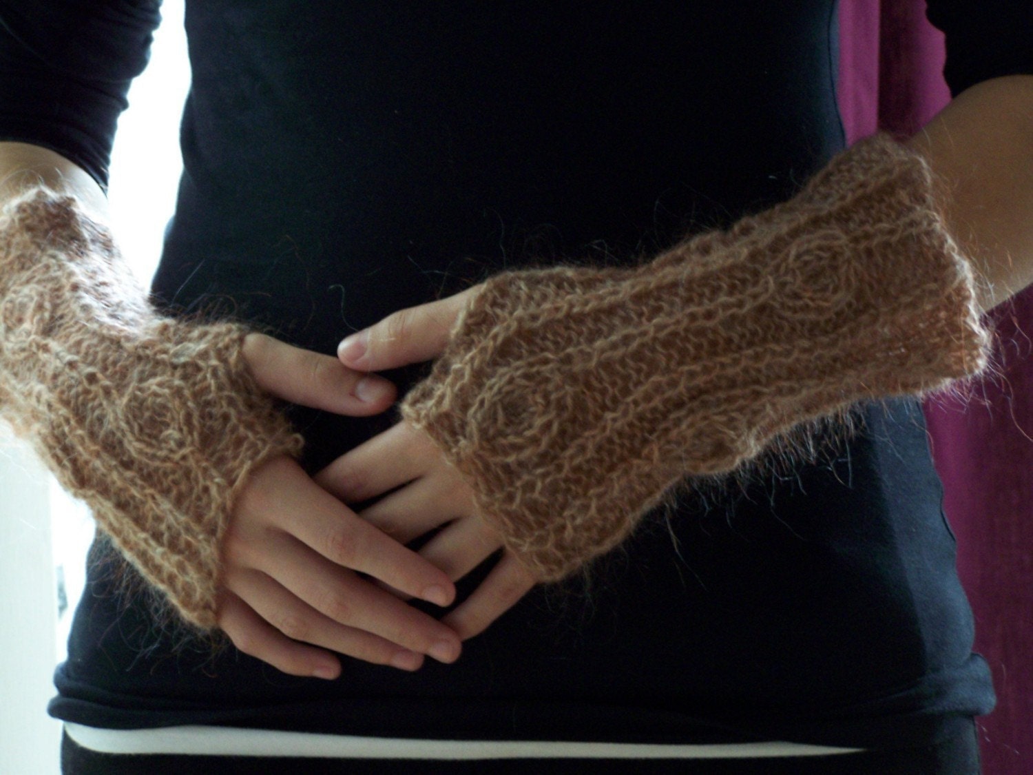 What are easy fingerless mitten knitting instructions? | The