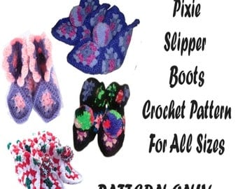Bernat: Pattern Detail - Softee Chunky - Slipper Boots (crochet)